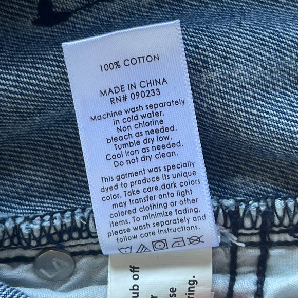 Pacsun Jean Skirt Womens Size 24 Blue Mini Striped - Picture 5 of 8